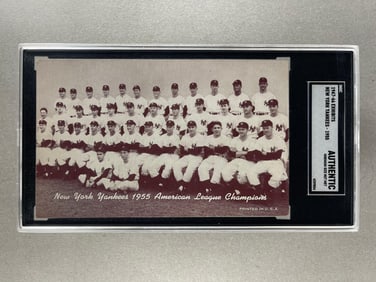 1947 - 66 Exhibits New York Yankees - 1955 SGC Authentic