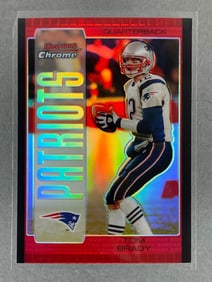 2005 Bowman Chrome Red Refractor Tom Brady #8