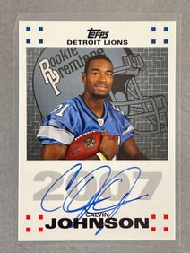 2007 Topps Rookie Premiere Auto Calvin Johnson #RPA-CJ