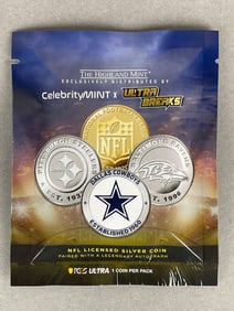 2025 Ultra Breaks X Celebrity Mint 1oz Silver NFL Edition Sealed