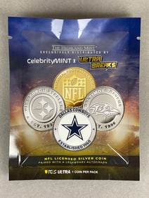 2025 Ultra Breaks X Celebrity Mint 1oz Silver NFL Edition Sealed