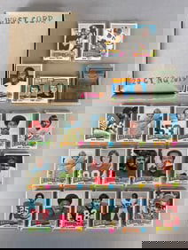 1975 Topps Football West Corps Cello Fun Packs Vending Box of 20 with Stars Showing