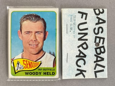 1965 Topps Baseball West Corps Cello Fun Pack with Tony Oliva on Back