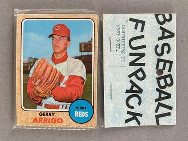 1968 Topps Baseball West Corps Cello Fun Pack Al Kaline on Back