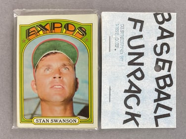 1972 Topps Baseball West Corps Cello Fun Pack