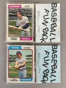2 - 1974 Topps Baseball West Corps Cello Fun Packs