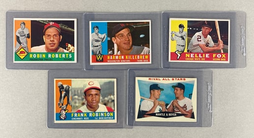 5 - 1960 Topps Baseball HOFs Cards