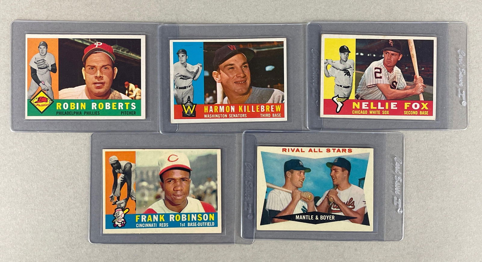 5 - 1960 Topps Baseball HOFs Cards (1 of 2)