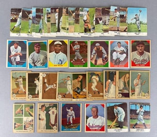 40+ 1959 - 61 Fleer and Press Baseball Cards with Ruth and Williams