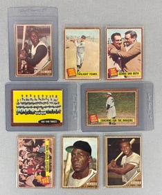 8 - 1962 Topps Baseball HOFs witrh CLemente and Ruth