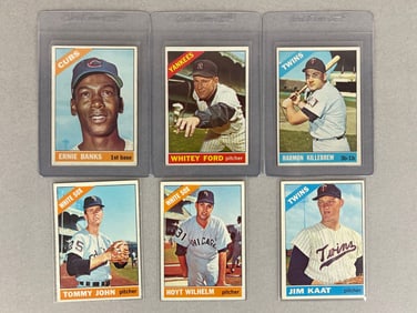 6 - 1966 Topps Baseball HOFs and Star Cards