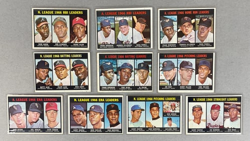 10 - 1967 Topps Baseball Leaders cards Numbers 233 - 243
