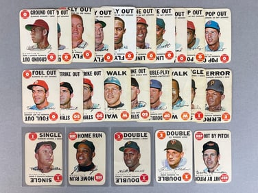 24 - 1968 Topps Game Baseball Cards with Mantle