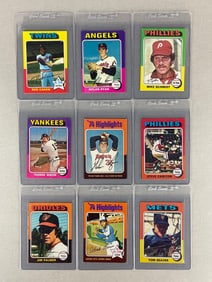 9 - 1975 Topps Baseball HOFs Cards