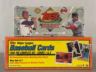 1995 and 2000 Topps Baseball Factory Sealed Sets