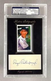 2013 Historic Autographs Originals Roger Peckinpaugh Signed Cut PSA Authentic 5/25