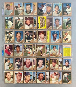 66 - 1962 Topps Baseball Semi High Numbers with HOFs, Stars, and Rookies
