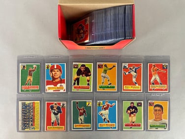 1956 Topps Football Partial Set + Checklist 100/120