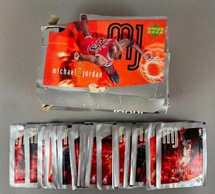 1998 Upper Deck International Michael Jordan Sticker Box - 100 Packs