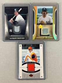 Thurman Munson, Nolan Ryan, and Jim Catfish Hunter Jersey Cards