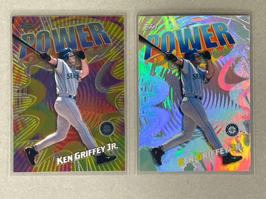 2000 Topps Chrome and Topps Power Players Ken Griffey Jr. Cards