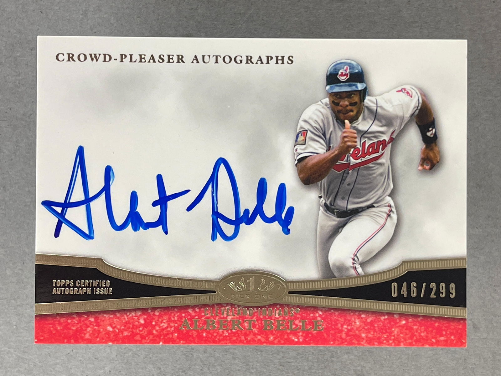 2013 Topps Tier One Crowd Pleaser Auto Albert Belle 46/299 (1 of 2)