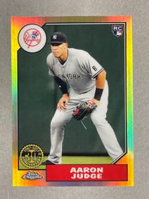 2017 Topps Chrome Refractor 1987 Design Aaron Judge Rookie