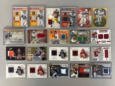 20 - Football Jersey Auto and Insert Cards