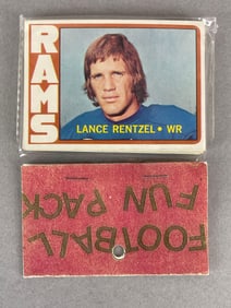 1972 Topps Football West Corps Cello Fun Pack Bob Griese on Back