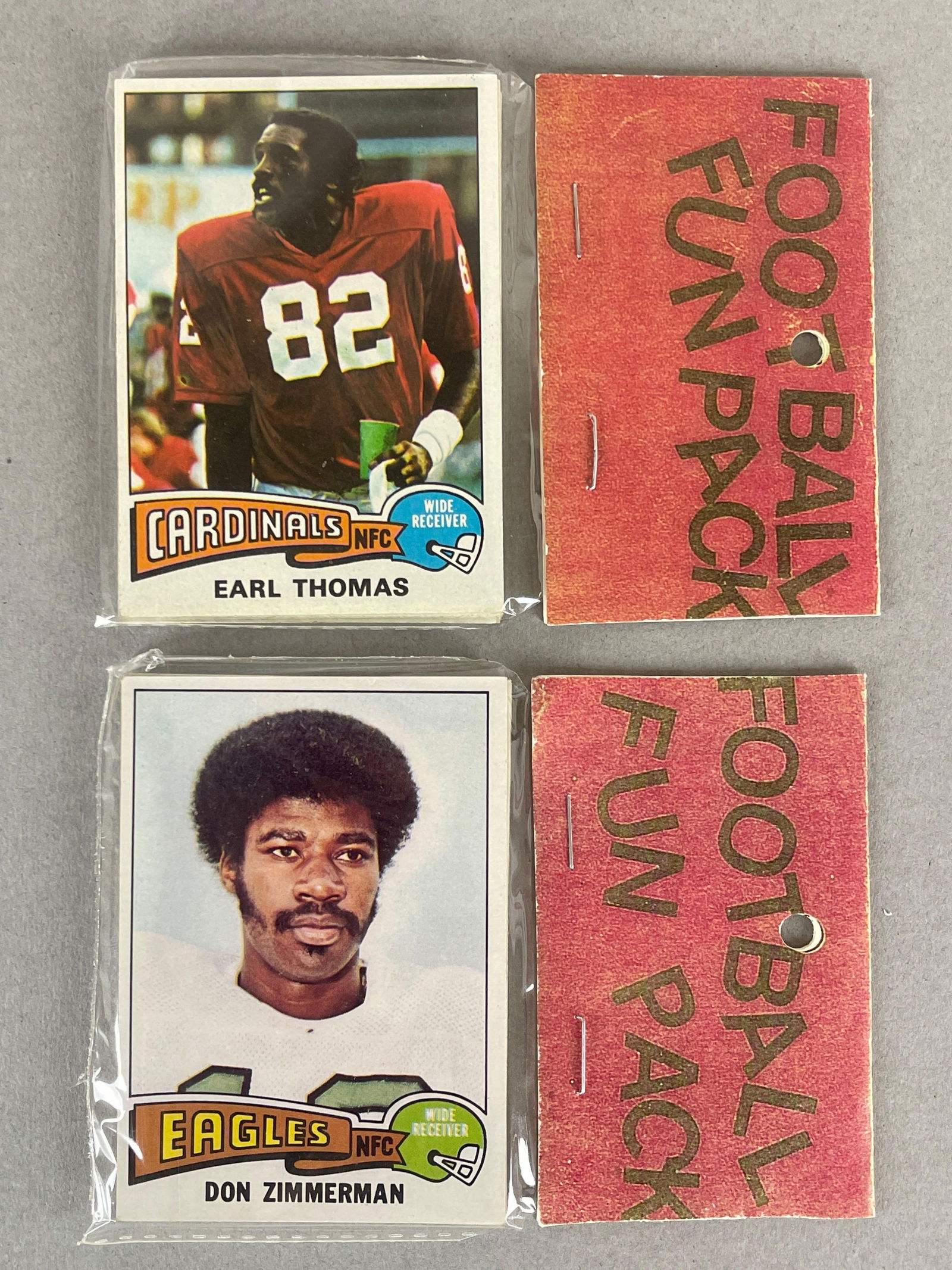 2 - 1975 Topps Football West Corps Cello Fun Packs (1 of 2)