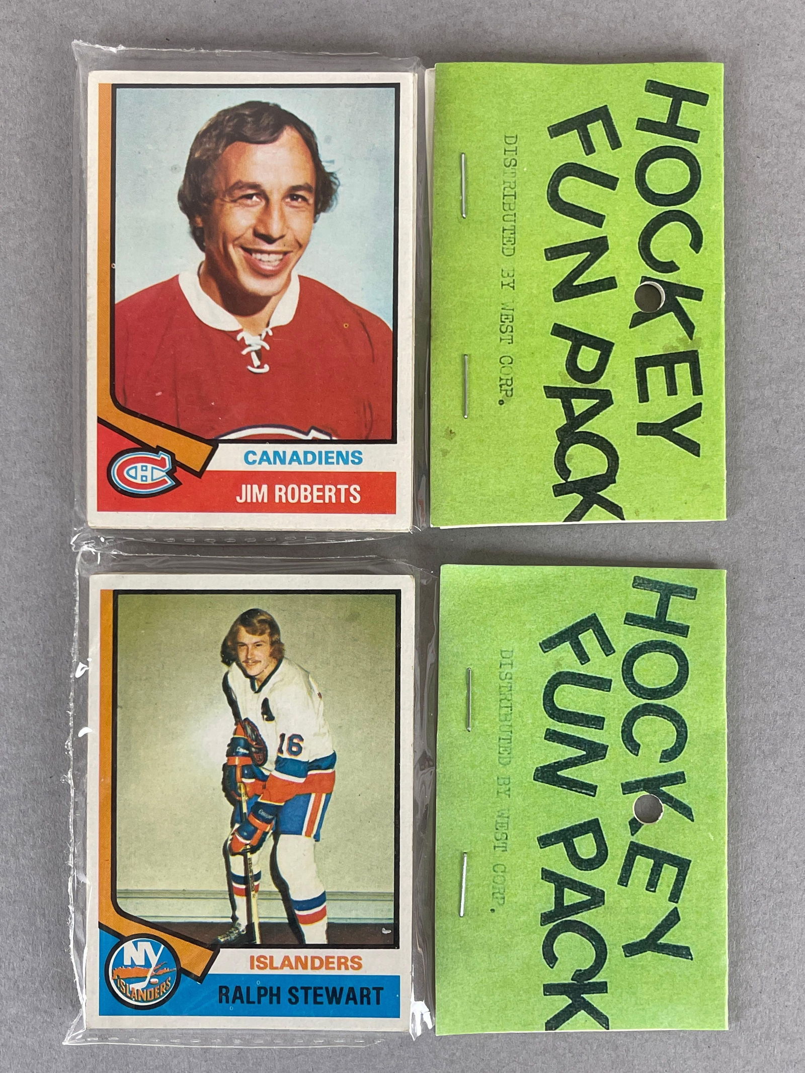 2 - 1974 - 75 Topps Hockey West Corps Cello Fun Packs (1 of 2)