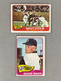 1965 Topps Mickey Mantle W/S and Roger Maris