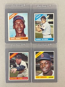 4 - 1966 Topps Baseball HOFs Cards