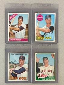 1965, 66, 67 and 69 Topps Carl Yastrzemski cards