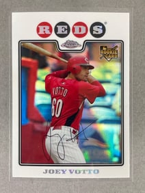 2008 Topps Chrome Refractor Joey Votto #196 Rookie