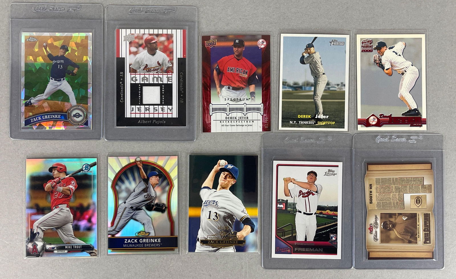 10 - 2000 - 17 Baseball HOFs, Rookies, and Jersey Cards (1 of 2)