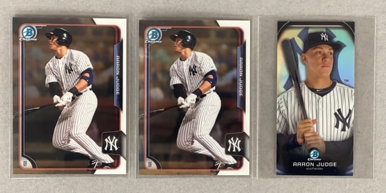 2015 Bowman Chrome Refractor, Mini and Base Aaron Judge Rookies