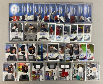 40 - 2000s Bowman Chrome, Sterling, and Best, Jersey and Auto Cards