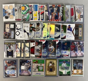 44 -2000s Topps Triple Treads, Tribute, Upper Deck, Bazooka, Jersey, and Auto Cards