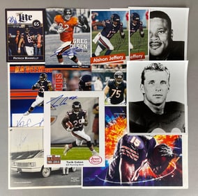 13 -Chicago Bears Signed Photos and Advertising