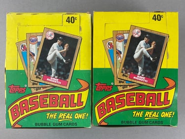 2 - 1987 Topps Baseball Unopened Wax Box
