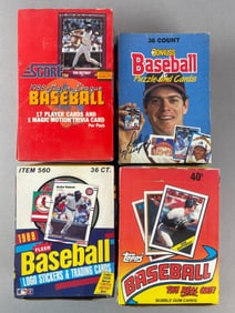4 - 1988 Baseball Unopened Wax Boxes