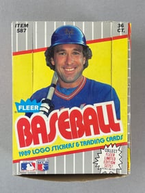 1989 Fleer Baseball Unopened F-Face Error Wax Box