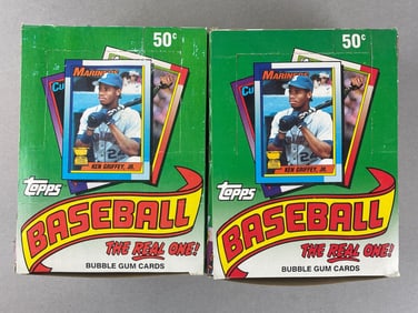 2 - 1990 Topps Baseball Unopened Wax Boxes