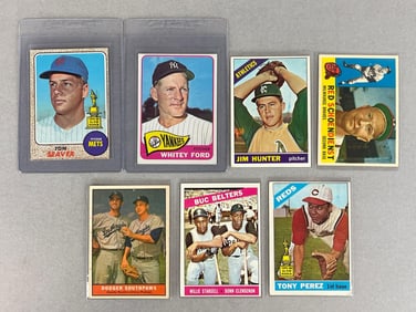 7 - 1960s Topps Baseball HOFs Cards