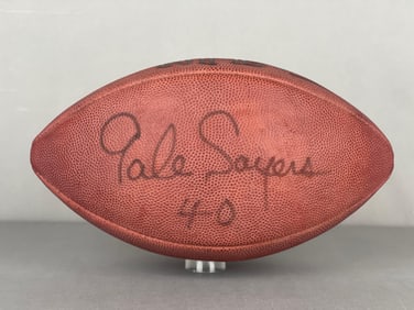 Gale Sayers Signed Official NLF Wilson Football