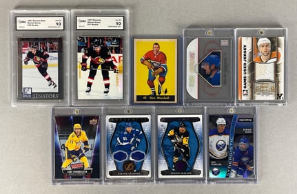 9 - Hockey Cards with Stars and Numbered Inserts