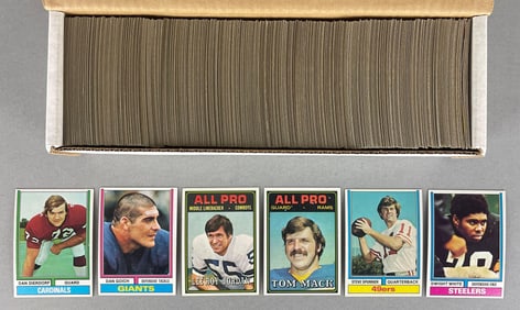 600+ 1974 Topps Football Cards with HOFs, Stars, and Rookies