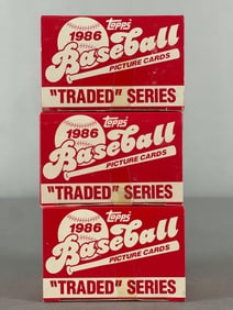 3 - 1986 Topps Traded Factory Sealed Sets