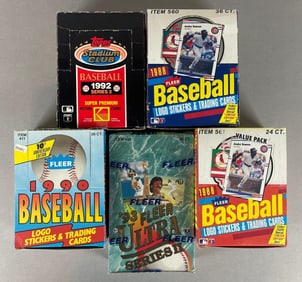 5 - 1988 - 1993 Baseball Unopened Boxes